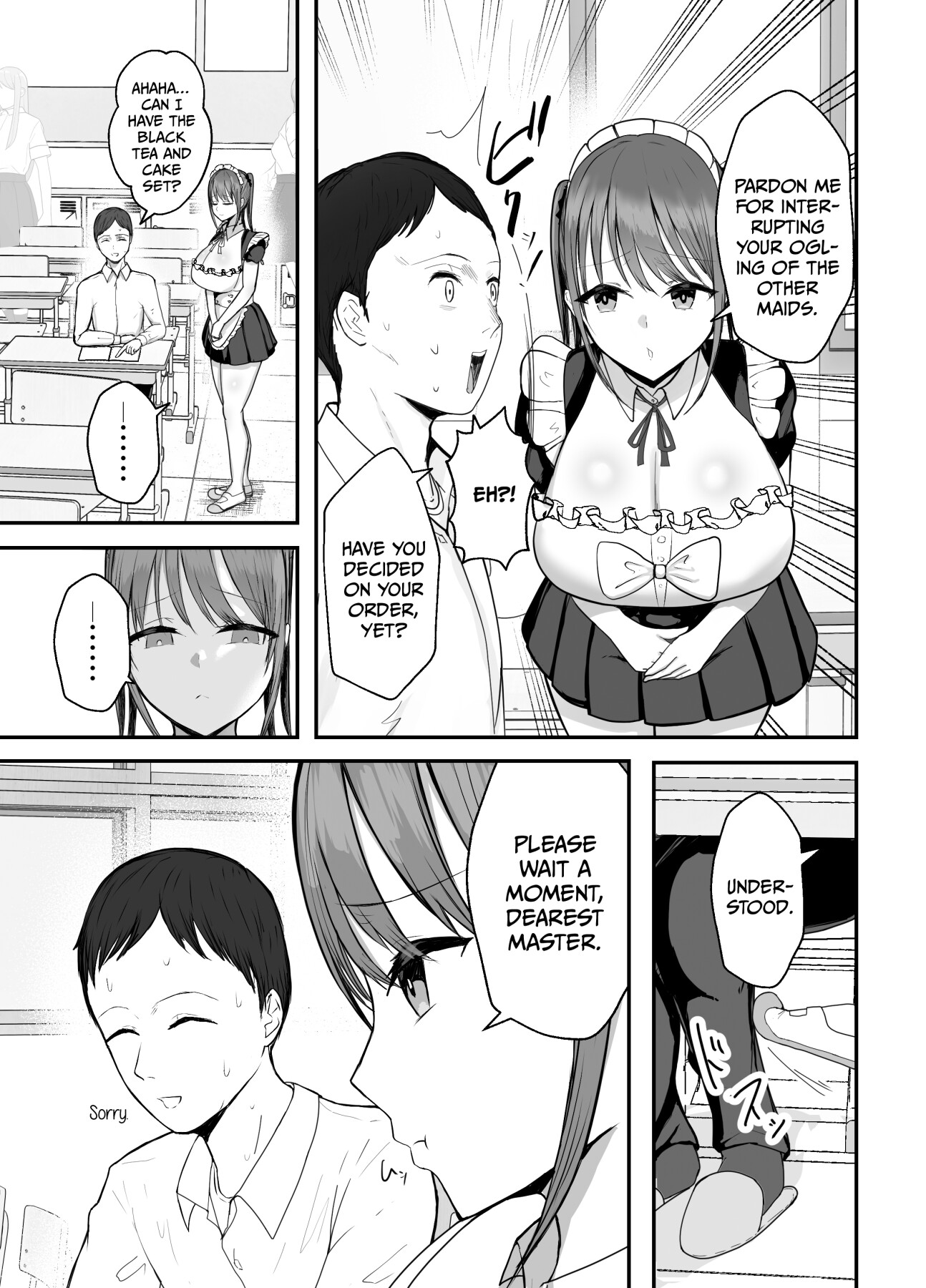 Hentai Manga Comic-My busty niece, a high school girl who lives with me, is a maid at the school festival and gives me sweet sex to soothe me, an office worker.-Read-7